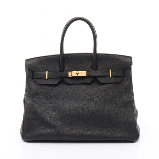 Hermes Birkin 35 Togo Leather Handbag Black