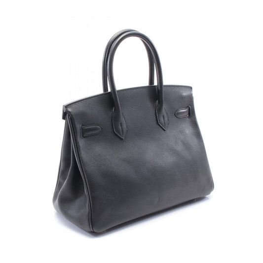 Hermes Birkin 30 Leather Handbag Black