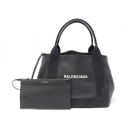 Balenciaga Navy Cabas S Leather Tote Bag