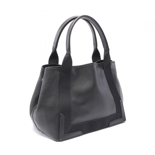Balenciaga Navy Cabas S Leather Tote Bag