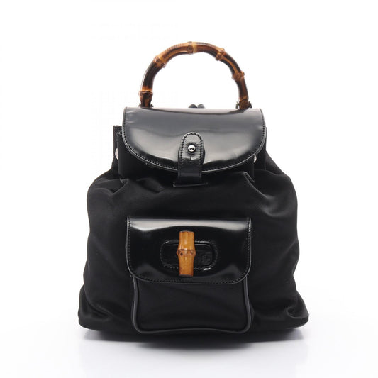 Gucci Bamboo Leather Nylon Backpack
