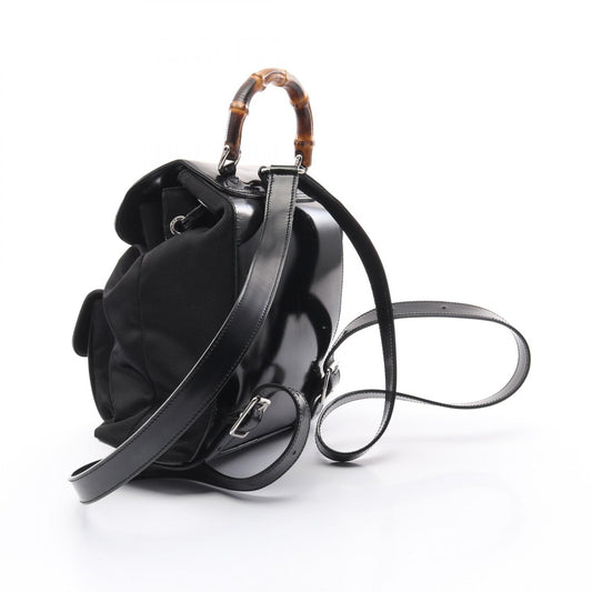 Gucci Bamboo Leather Nylon Backpack