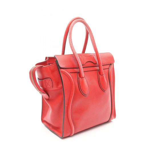 Celine Luggage Micro Shopper Tote Bag Leather