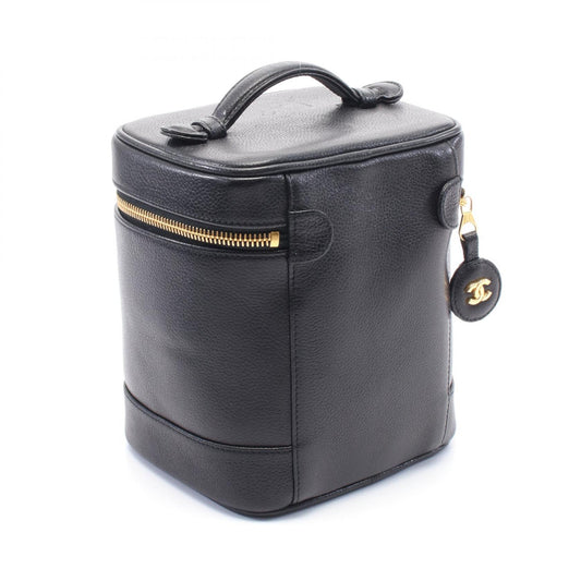 Chanel Coco Mark Leather Handbag Black A01998