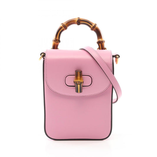 Gucci Bamboo Leather Handbag 702106