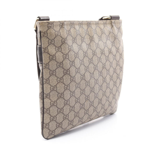 Gucci GG Supreme Shoulder Bag PVC Canvas Leather