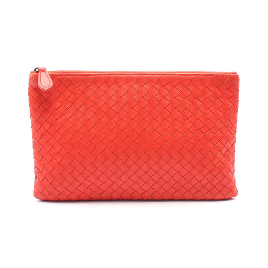 Bottega Veneta Intrecciato Leather Clutch