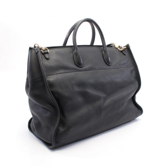 Gucci Leather Tote Bag Black