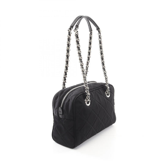 Prada Nylon Saffiano Leather Shoulder Bag 1BB072