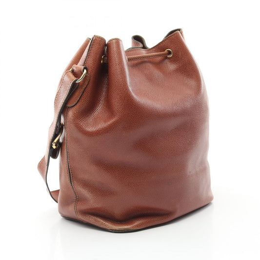 Celine Leather Shoulder Bag Brown