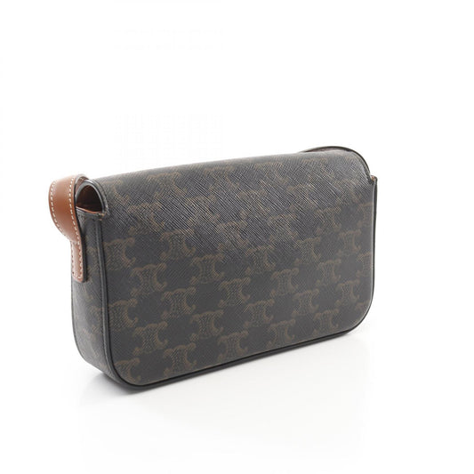 Celine Claude Triomphe Shoulder Bag PVC Leather