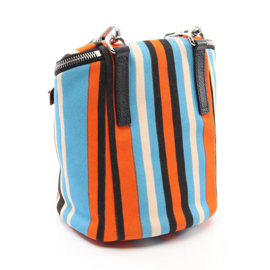 Prada Canvas Saffiano Leather Shoulder Bag 2VH147