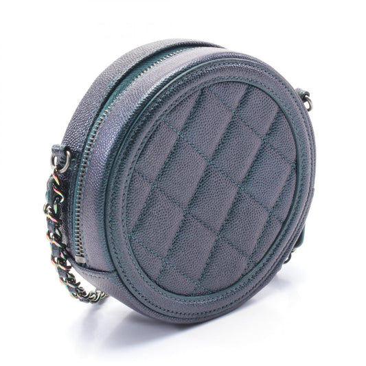 Chanel CC Filigree Leather Shoulder Bag