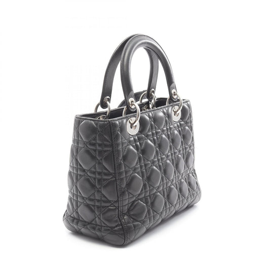 Dior Lady Dior Cannage Leather Handbag Black