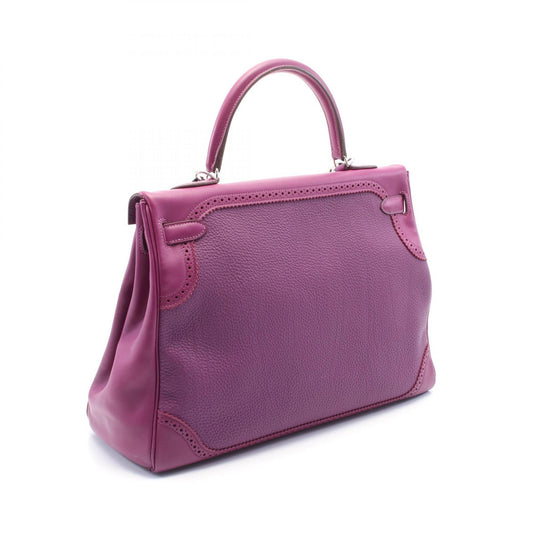 Hermes Kelly Ghillies 35 Leather Handbag
