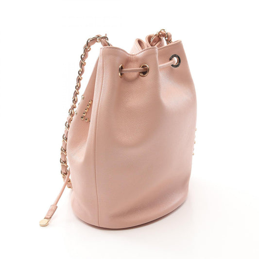 Chanel Deauville Studded Logo Shoulder Bag