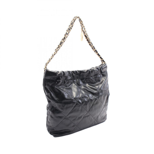 Chanel 22 Leather Tote Bag Black AS3261