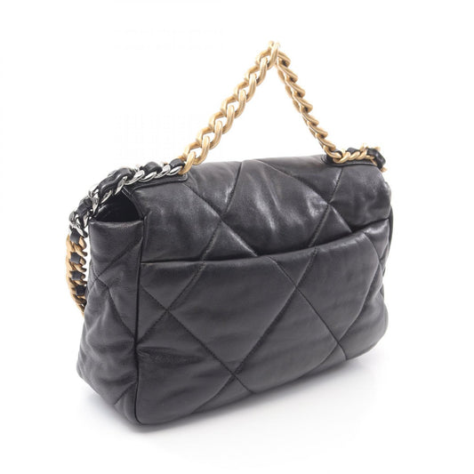 Chanel 19 Matelasse Lambskin Shoulder Bag Black