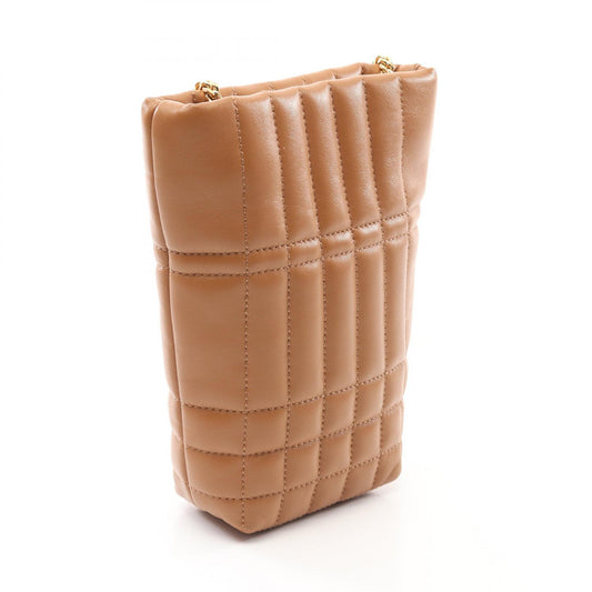 Burberry Leather Quilted Bucket Shoulder Bag
