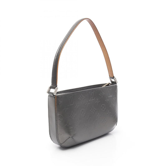 Louis Vuitton Monogram Mat Noir Leather Handbag M55142