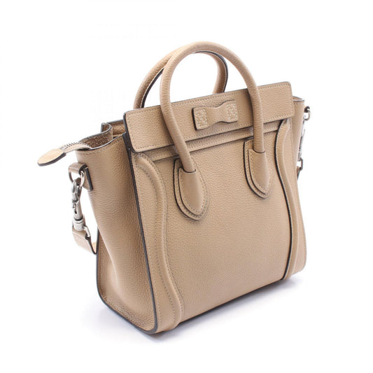 Celine Luggage Nano Shopper Leather Handbag