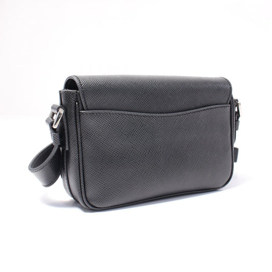 Prada Saffiano Leather Triangle Logo Shoulder Bag