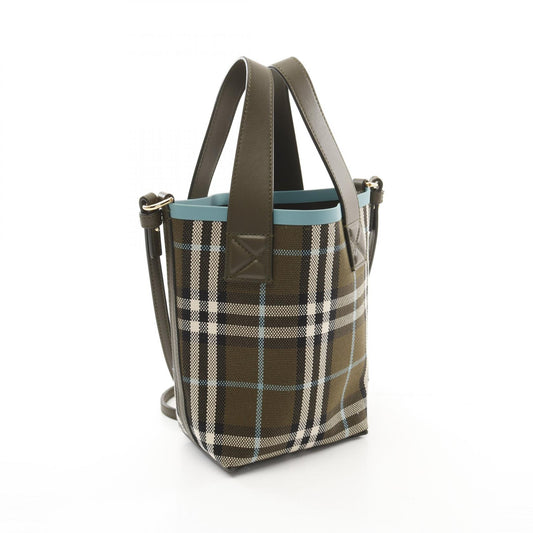 Burberry Mini London Vintage Check Bucket Bag