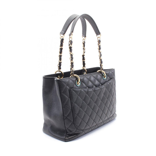 Chanel Matelasse GST Tote Bag Leather Black