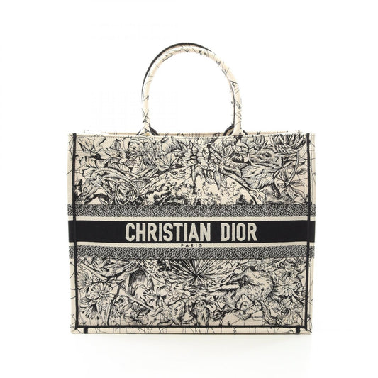 Dior Canvas Book Tote Large Tote Bag