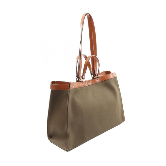 Fendi Peekaboo X-Tote Medium Canvas Leather Bag