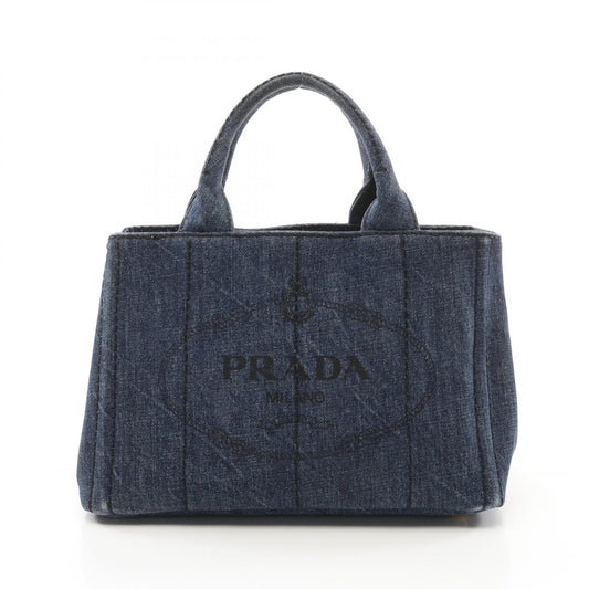 Prada Denim Canapa Mini Tote Bag BN2439