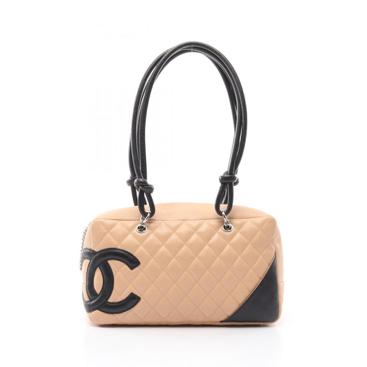 Chanel Cambon Line Leather Bowling Shoulder Bag