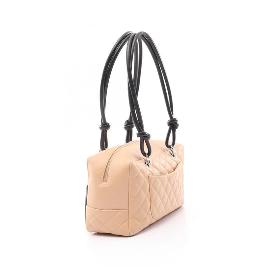 Chanel Cambon Line Leather Bowling Shoulder Bag