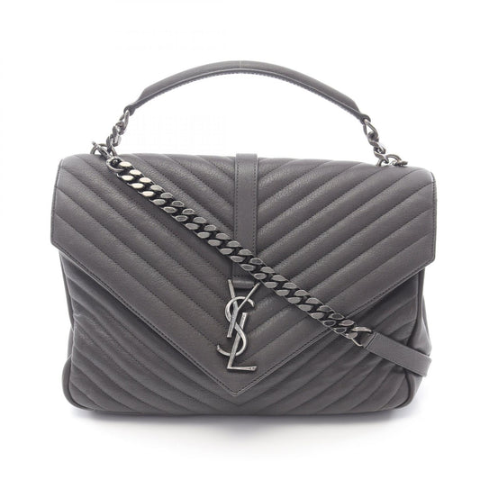 Yves Saint Laurent Leather Monogram Handbag