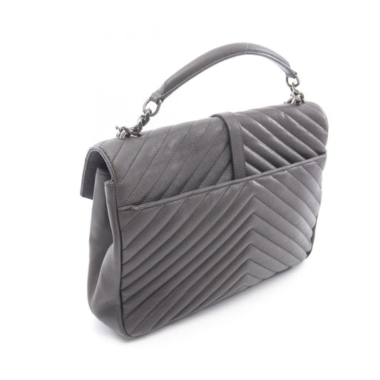 Yves Saint Laurent Leather Monogram Handbag