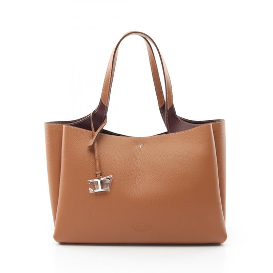 Tod's Leather Timeless Tote Bag Brown