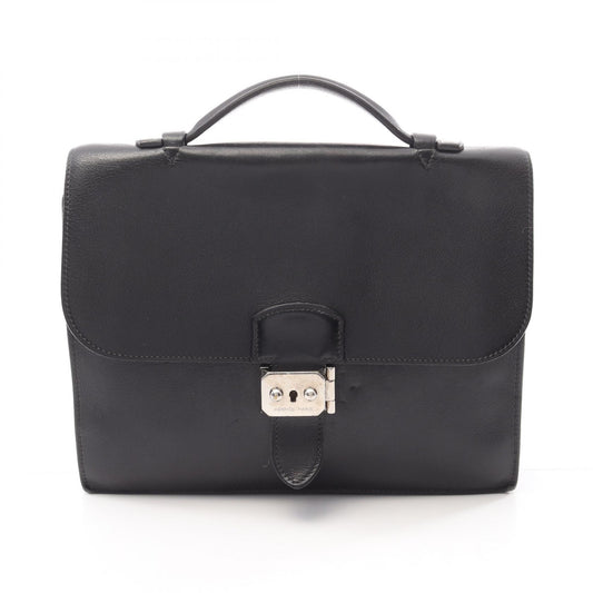 Hermes Leather Sac a Depeche 27 Briefcase