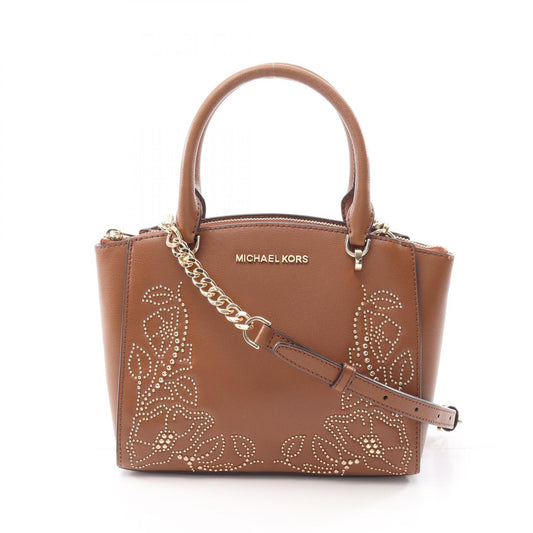 Michael Kors ELLIS Leather Handbag Brown