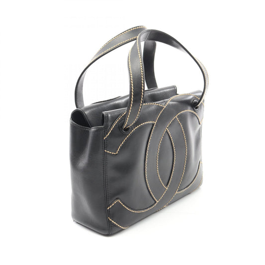 Chanel Leather Wild Stitch Handbag Black