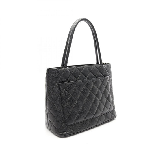 Chanel Caviar Skin Tote Bag Black A01804