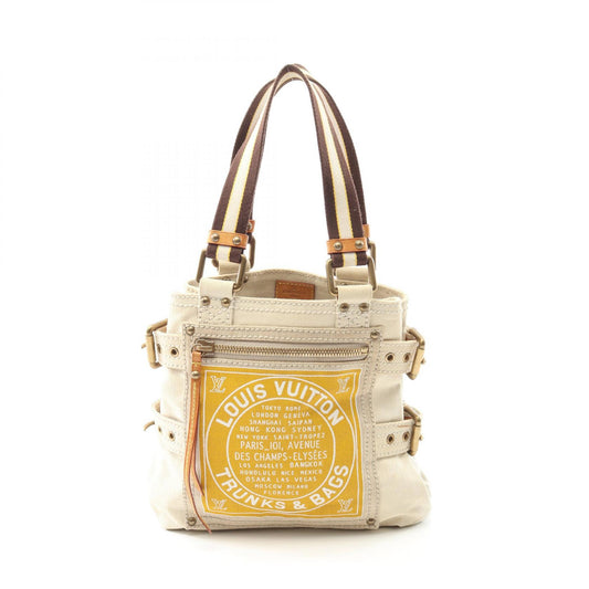 Louis Vuitton Canvas Leather Handbag M95116