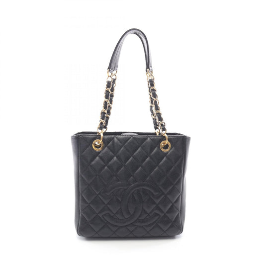Chanel Caviar Skin Matelasse PST Tote Bag Black