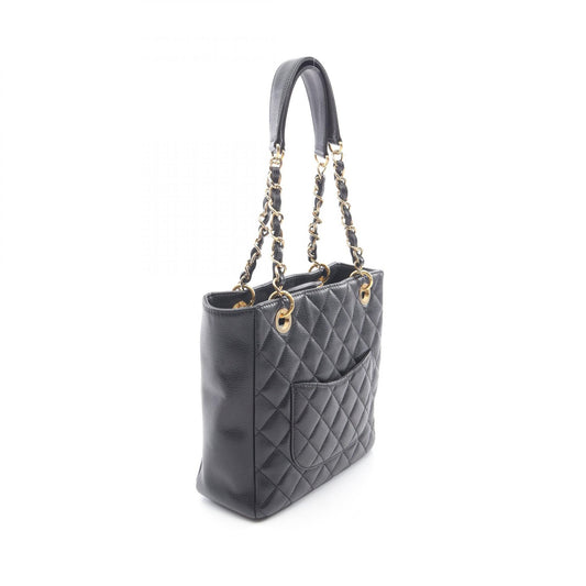 Chanel Caviar Skin Matelasse PST Tote Bag Black