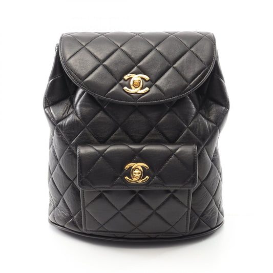 Chanel Matelasse Lambskin Backpack Black
