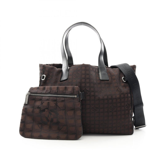 Chanel Nylon Canvas Leather Tote Bag A26156