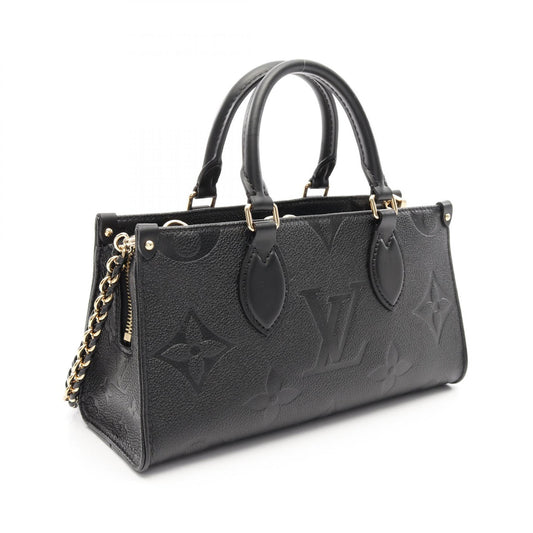 Louis Vuitton OnTheGo EW Monogram Noir Leather Handbag