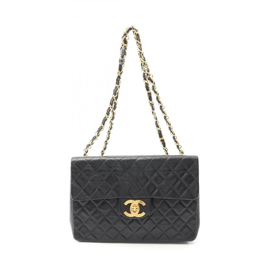 Chanel Lambskin Shoulder Bag Black A01094