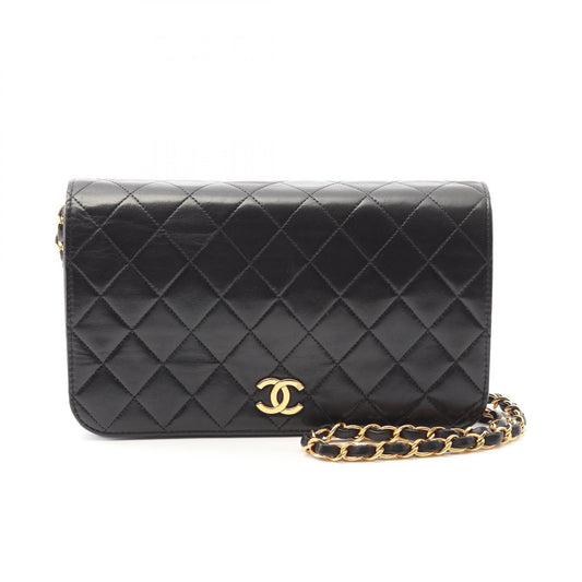 Chanel Lambskin Matelasse Shoulder Bag Black