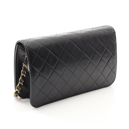 Chanel Lambskin Matelasse Shoulder Bag Black