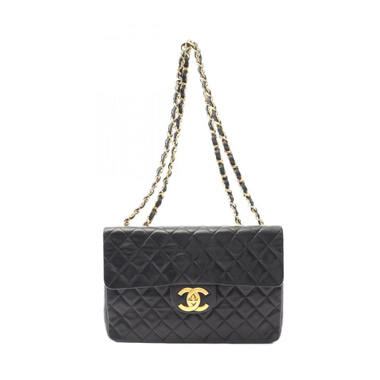 Chanel Lambskin Shoulder Bag Black A01094